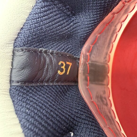 Christian Louboutin Arpoador Navy Blue Suede Sock Sneakers Size 37 US 7 Women's - Picture 15 of 16